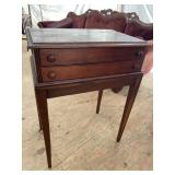 WALNUT VICTORIAN STOOL CABINET ON LEGS