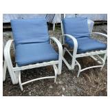 PR OF OUTDOOR GLIDER CHAIRS