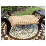 SMALL MAHOGANY STOOL