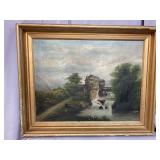 GRIST MILL OIL ON CANVAS