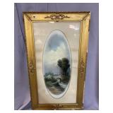 ORNATE GOLD GUILD FRAMED PASTEL