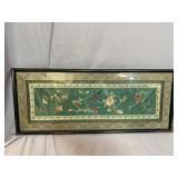FRAMED ORIENTAL SILK WORK