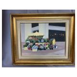 MID CENTURY OIL ON CANVAS