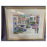 SIGNED FRENCH WATERCOLOR