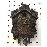 LUX CLOCK CO. MINIATURE CUCKOO CLOCK