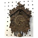 LUX CLOCK CO. MINIATURE CUCKOO CLOCK