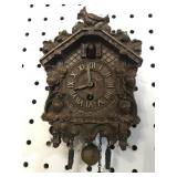 LUX CLOCK CO. MINIATURE CUCKOO CLOCK