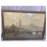 EARLY PASTEL WATER SCENE