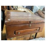 PINE LIFT TOP SILVERWARE BOX