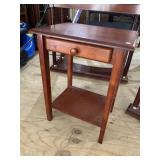 CHERRY ONE DRAWER END TABLE