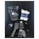 6 PC LOT OF NEVER WORN MENS SOCKS/SWEATPANTS