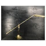 MARBLE AND BRASS PIANO LAMP