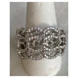 14K WHITE GOLD DIAMOND ANNIVERSARY FASHION RING