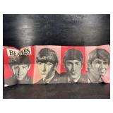 RARE 1964 BEATLES FOLD OUT POSTER