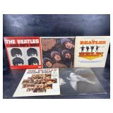 LOT OF 5 OLD BEATLES ALBUMS