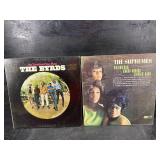 THE SUPREMES AND THE BYRDS RECORD ALBUMS