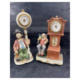 2 MELODY MOTION PORCELAIN CLOCKS