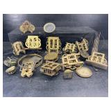 LOT OF ANTIQUE CLOCK PARTS