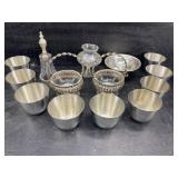 PEWTER, STERLING, SILVERPLATE LOT