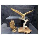 BRASS AND PLASTIC EAGLES