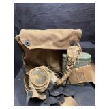 WW2 GAS MASK OUTFIT IN ORIGINAL BAG