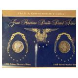 GREAT AMERICAN DOUBLE DATED 1916 SILVER DIME