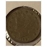 1883 NO CENTS NICKEL