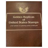 GOLDEN REPLICA STAMPS ELVIS MARILYN MONROE