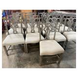 SET OF 13 PAINTED CHIPPENDALE CHAIRS
