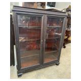 MAHOGANY LARGE 2 DOOR BOOKCASE