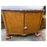 LATE 19TH CENTURY FRENCH MARBLE TOP BUFFET