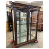 LARGE CARVED OAK CURIO