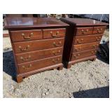 PAIR OF SOLID CHERRY BACHELORS CHEST