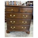 SOLID MAHOGANY 5 DRAWER NIGHTSTAND CHEST