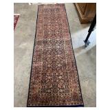 9 FT X 2 FT 6 IN HAND MADE RUNNER