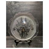 OLD IRIS AND HERRINGBONE LARGE CRYSTAL PLATTER