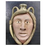 MICHAEL AND MELVIN CROCKER LARGE INDIAN FACE JUG