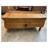 OAK LIFT TOP HALL SEAT