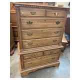 PA HOUSE OAK CHEST ON CHEST