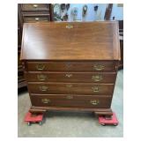 HENKEL HARRIS BLACK CHERRY SLANT FRONT SECRETARY