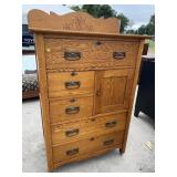 OAK REFINISHED BONNET CHEST