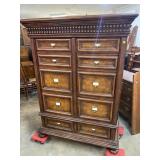 BASSET SIDE ROCKING 10 DRAWER TALL CHEST