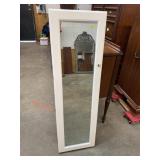 HANGING MIRRORED DOOR JEWELRY CABINET