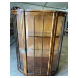 WALNUT ENGLISH DECO CURIO