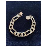 14K HEAVY LINKED GOLD BRACELET