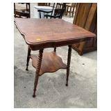 OAK TURNED LEG CENTER TABLE