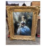 LARGE ORNATE PRINT ON CANVAS