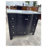 MODERN MARBLE TOP BATHROOM CABINET