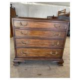 HENKEL HARRIS SOLID MAHOGANY 4 DRAWER BACHELORS