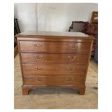 W.A. KITTINGER SOLID MAHOGANY 4 DRAWER CHEST